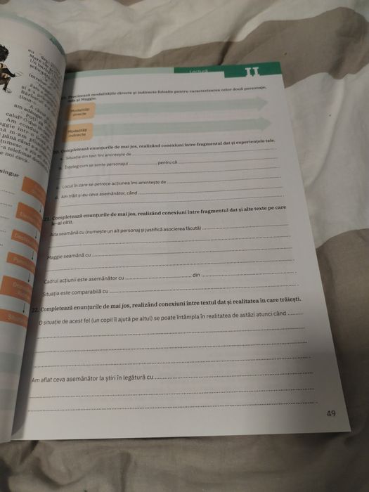 Limba și literatura română – Caietul elevului, Clasa a VII-a