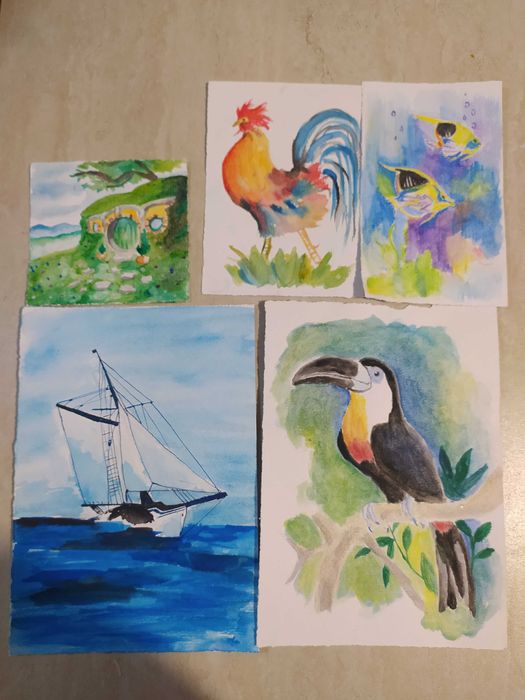 Картина/Графика с туш/ Акварел - авторски