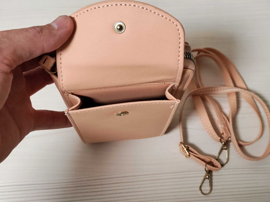 Новая мини-сумка + кошелёк 2-в-1 с ремешком