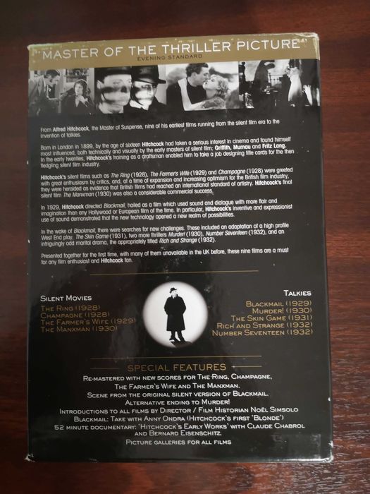 Set cu 9 filme de Alfred Hitchcock (The Early Years) stare foarte buna