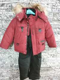 Детская зимняя куртка с комбинезоном, со штанами Canada Goose, р.104