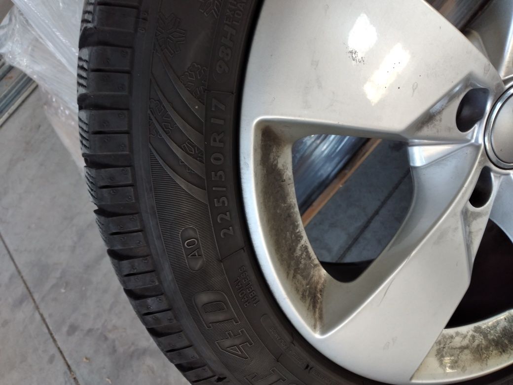 Jante aliaj Audi A6 C6 Q2 TT VAG cu anv iarna 225 50 17 5mm