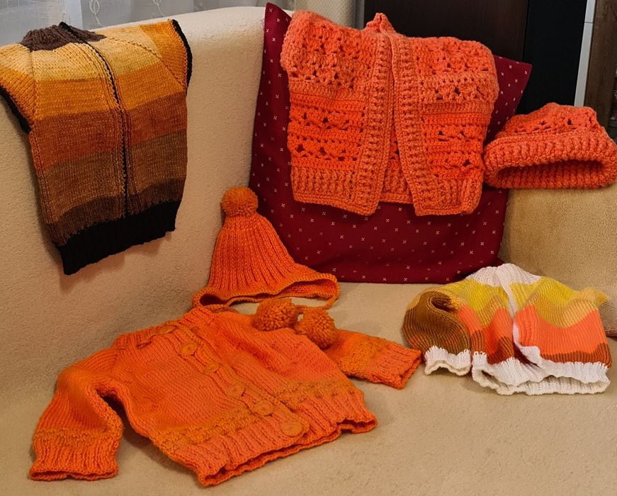 Hăinuțe copii handmade croșetate, tricotate