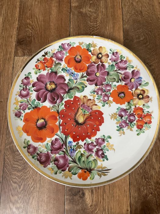 Тарелка большая декор на стену