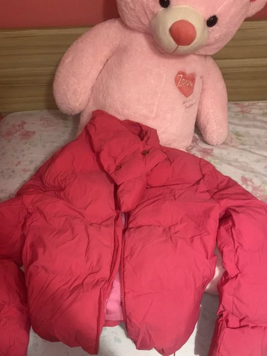 Топло розово зимно яке