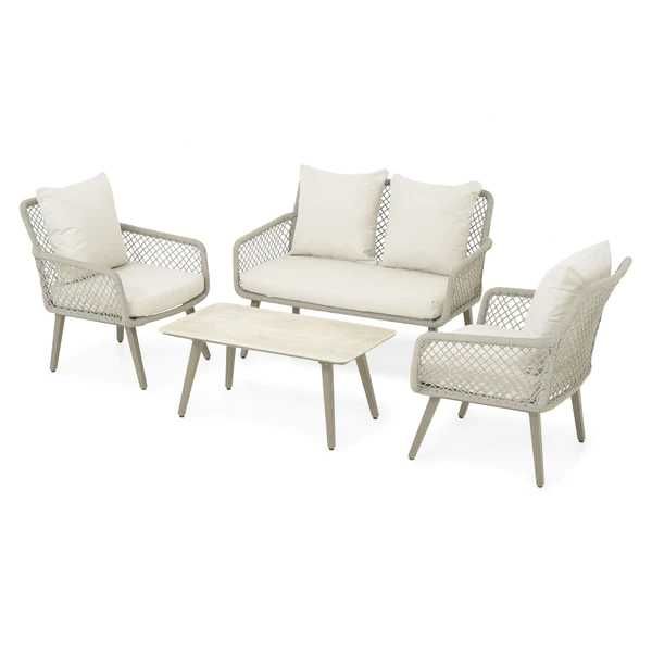 Set mobilier gradina/terasa 2 fotolii canapea și masa LIVRARE GRATUITA