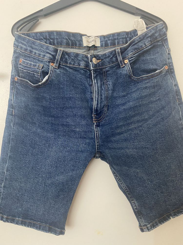 Дънкови панталонки Pull&bear