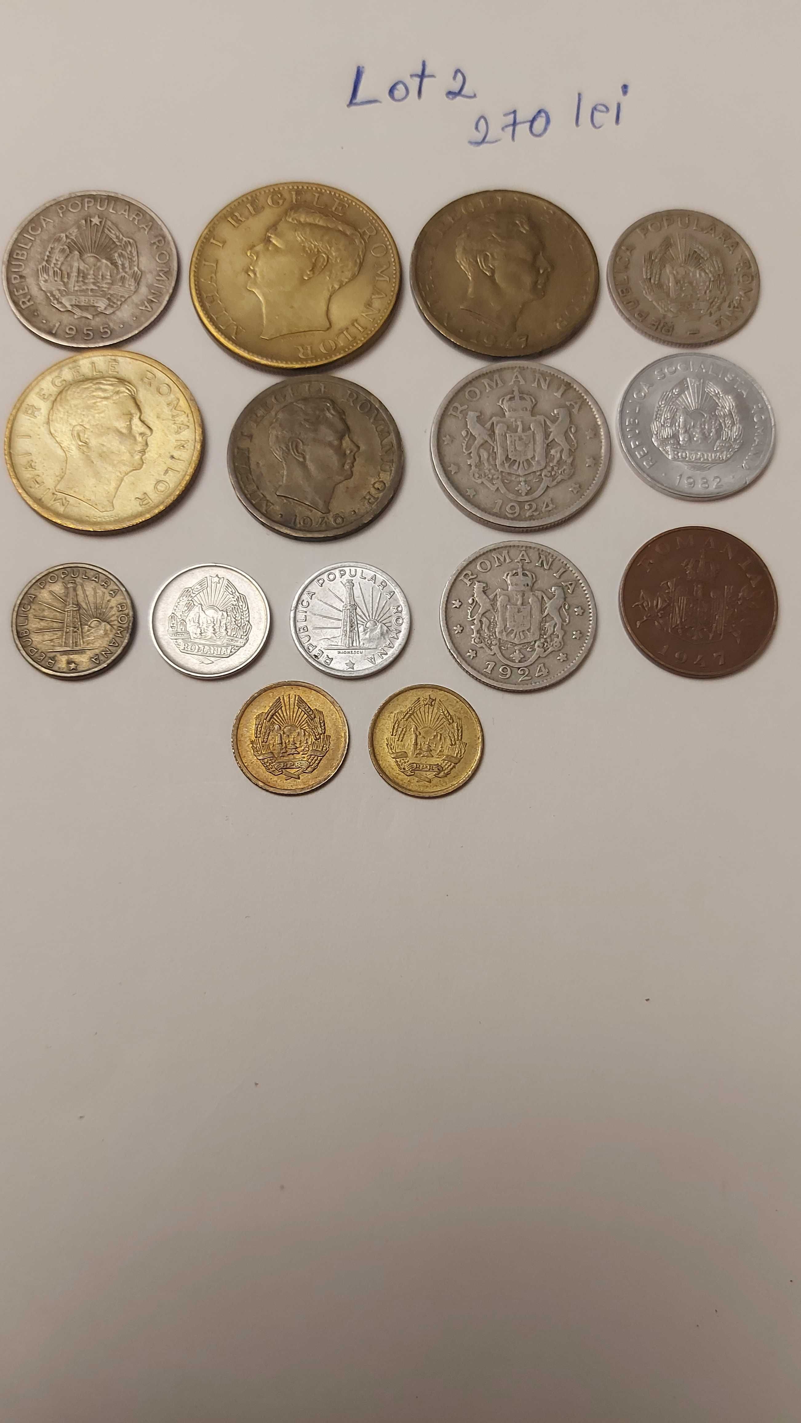 Monede vechii romania din argint și altele