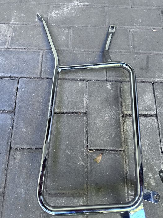 Set suport sidecase topcase moto cromat