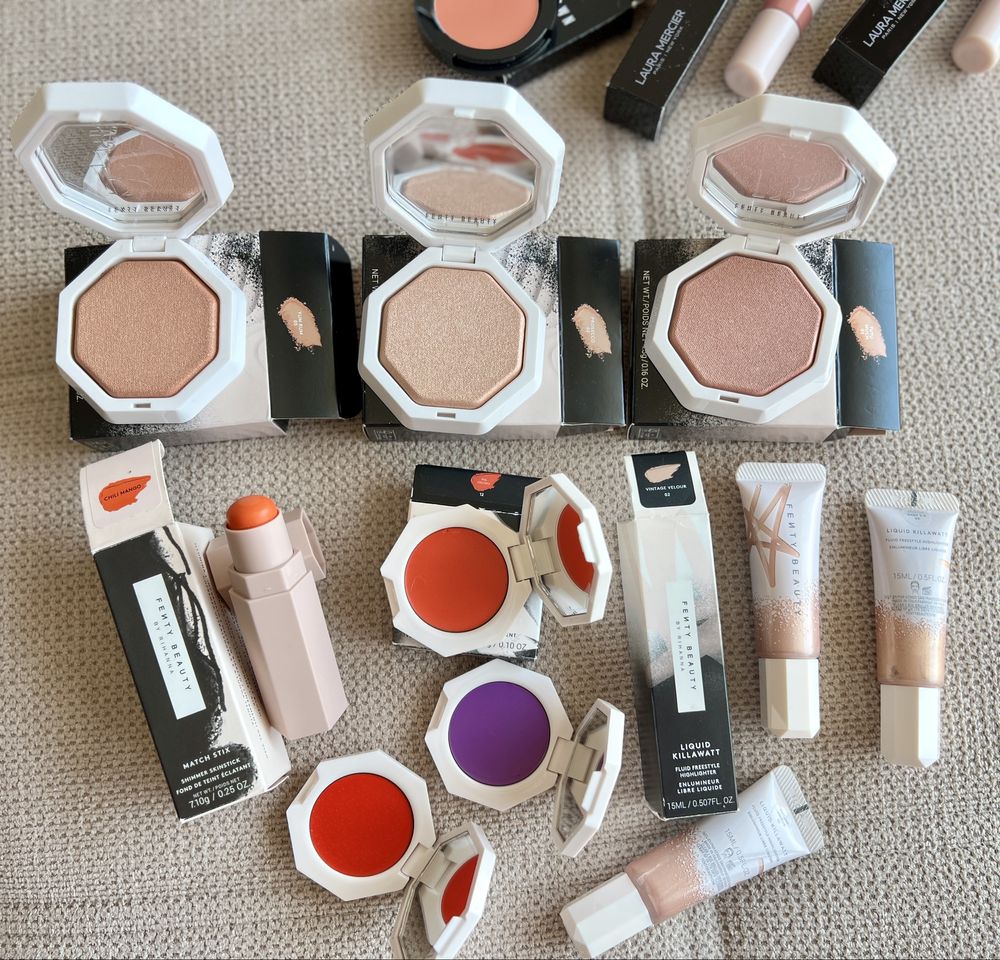 Оригинална козметика за лице Dior, Fenty, Tarte, Milk, Huda