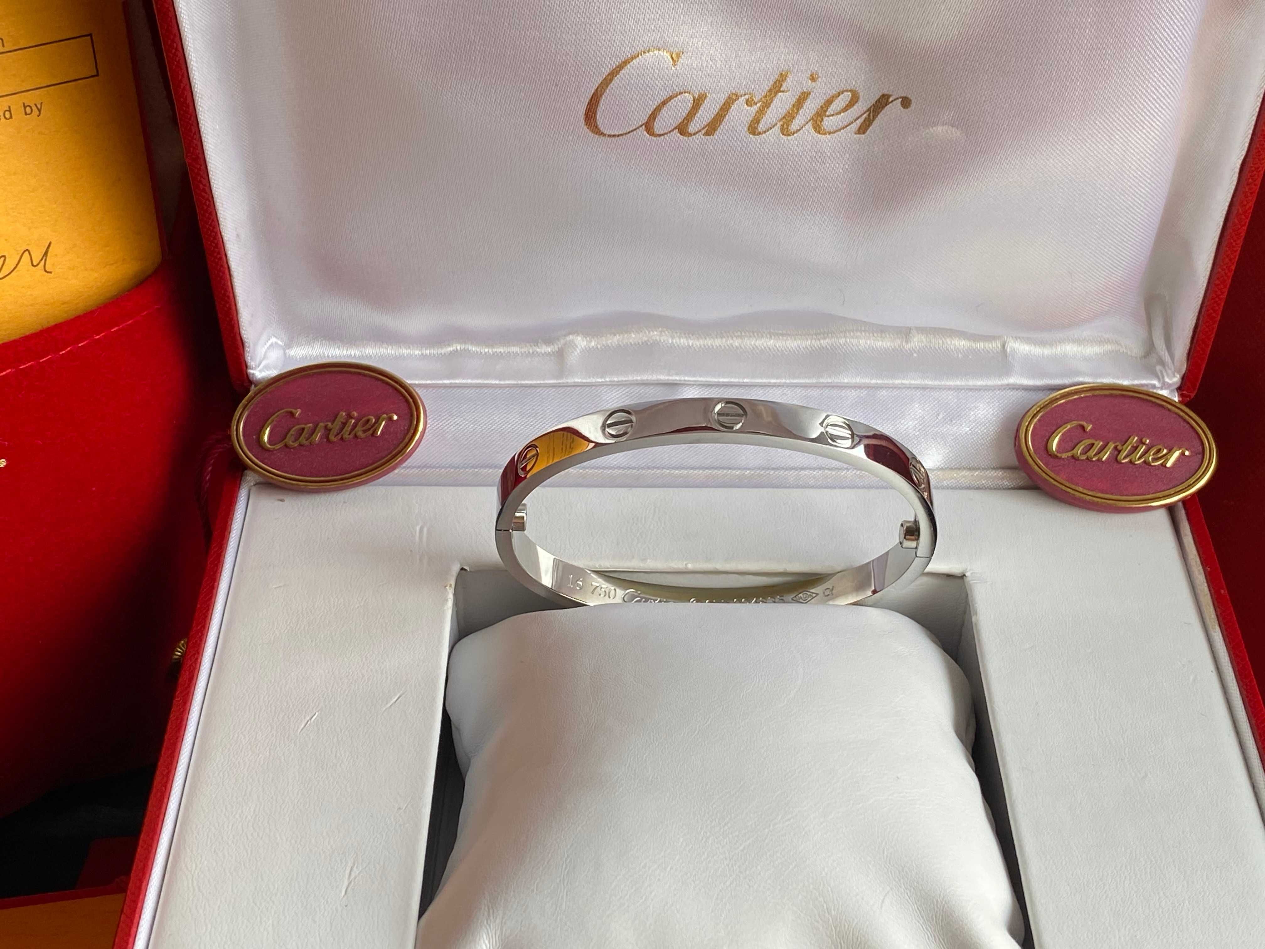 Brățară Cartier 16 White Gold 750