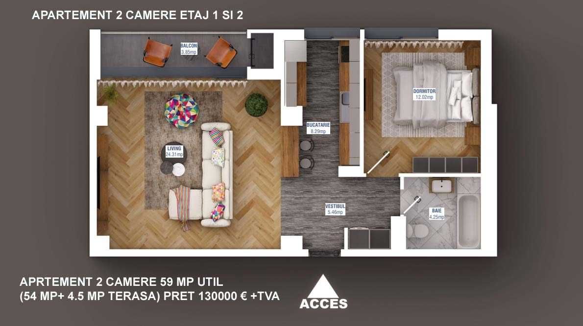 Apartamente 2 si 3 camere Gheorghe Ionescu(Sisesti Baneasa)