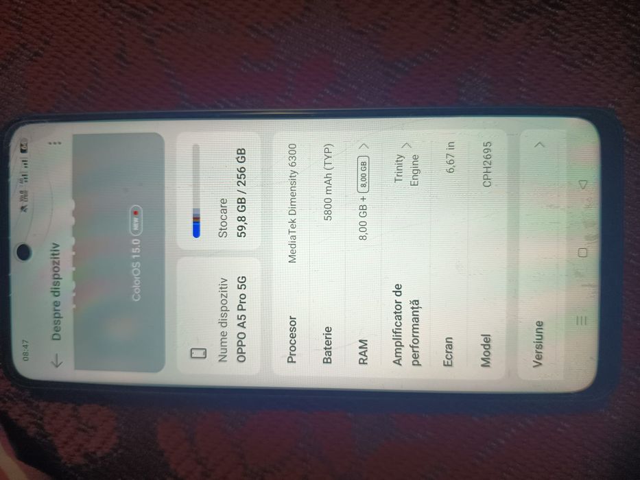 Vând Sau schimb Oppo A5 Pro