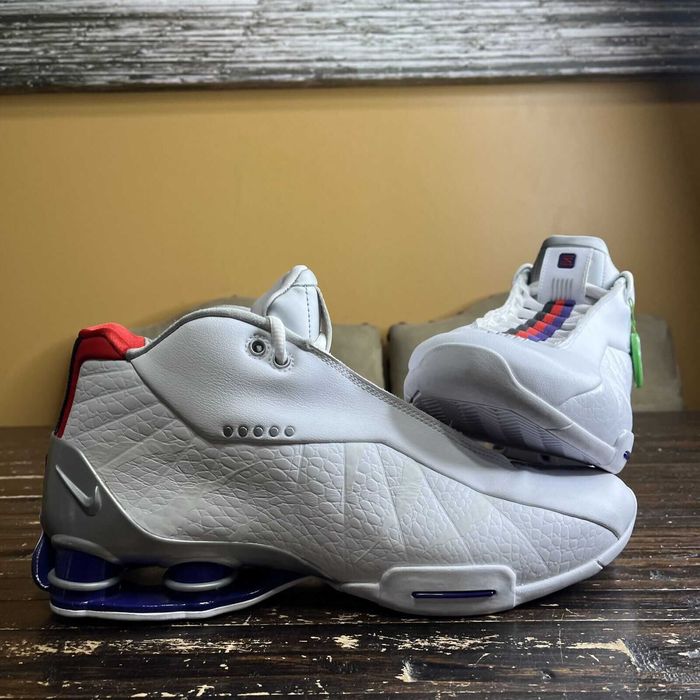 NIKE SHOX BB4 White/Metallic Silver US MEN SZ 11
