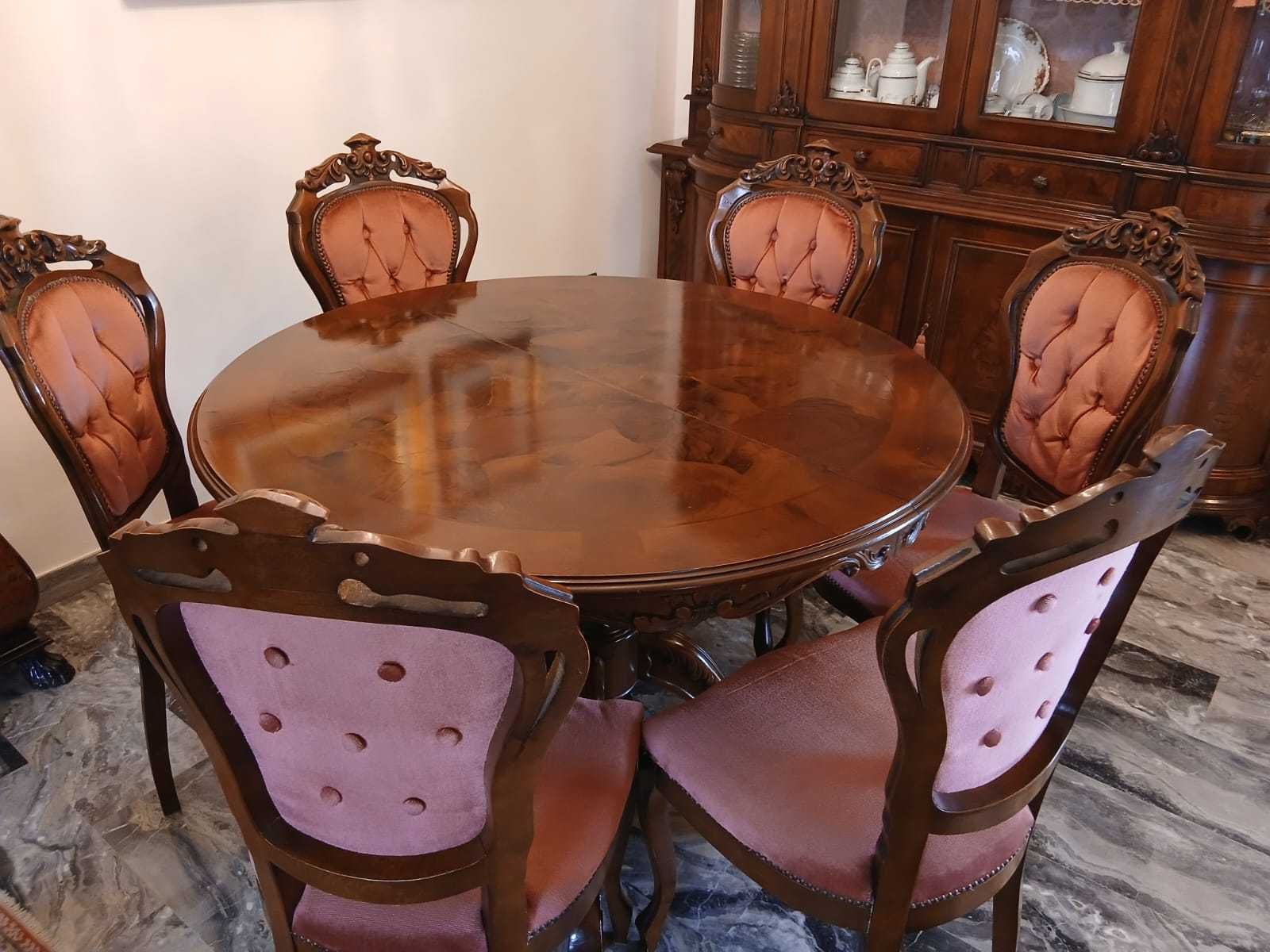 Masa extensibila cu 6 scaune