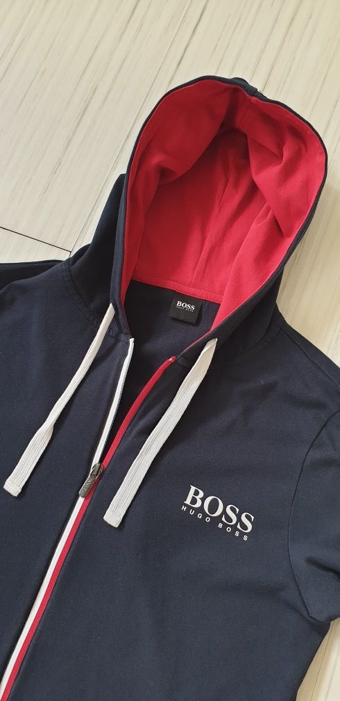 Hugo Boss Cotton Authentic Jacket Mens Size S ОРИГИНАЛ! Суичер с цял