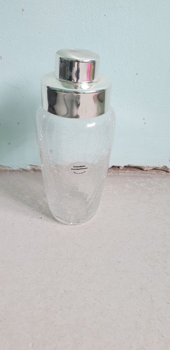 Accesoriu shaker cocktailuri vintage colectie cristal Germania 1960
