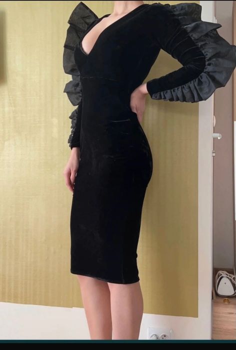 Rochie catifea eleganta