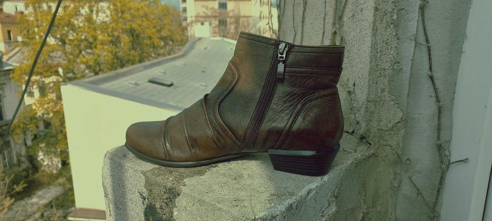 Botine dama piele visiniu nr. 40