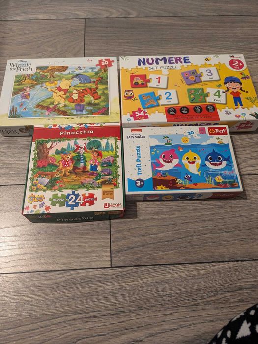 4 puzzle-uri pentru copii