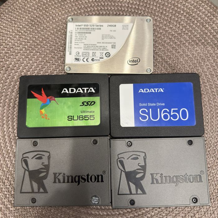 Новые ssd 2.5 sata III 120/240/480/512GB