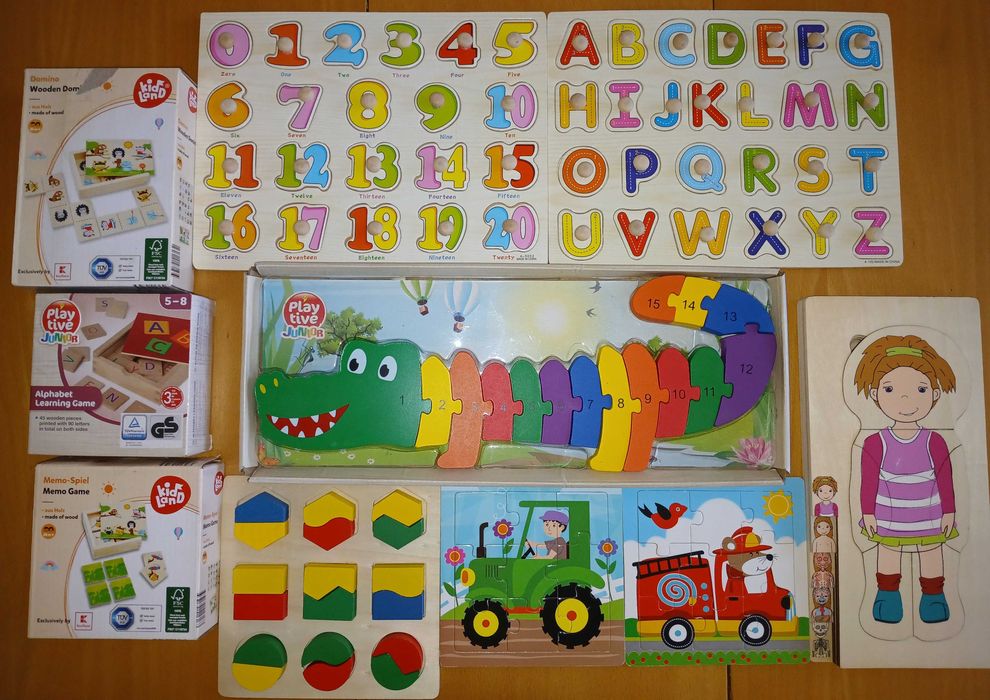 Дървени обучителни играчки