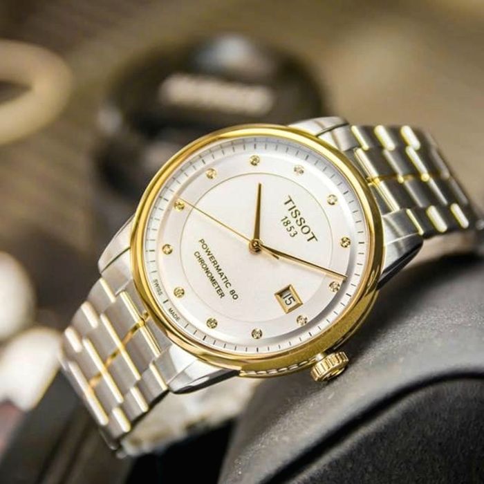 Ceas Tissot, Automatic (Powermatic 80), cu diamante, COSC