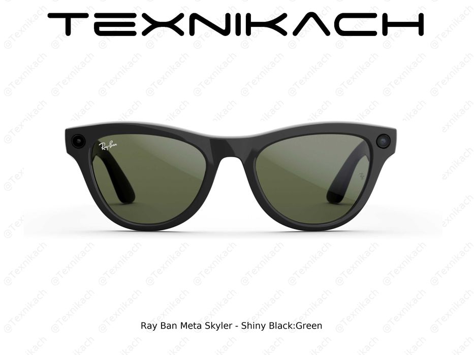 Новый • Ray Ban Meta Skyler - Shiny Black Green • Доставка