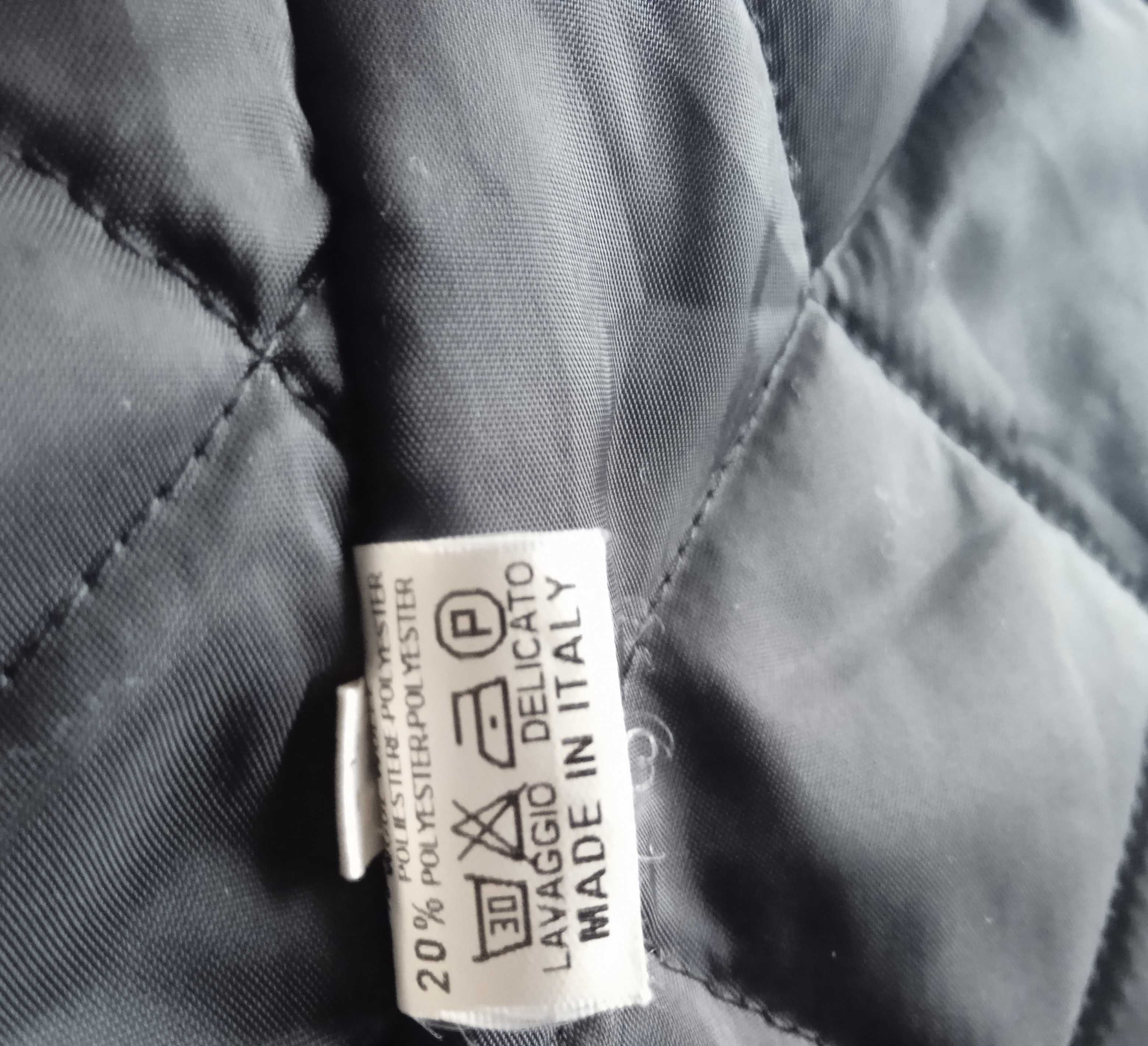 Италианско късо зимно палто Keiko размер М вълнено black woolen coat