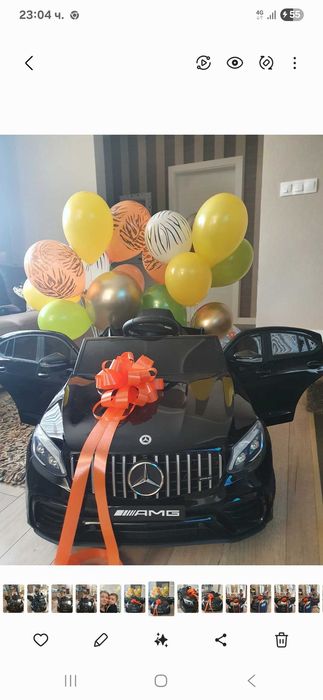 Акумулаторен джип с родителски контрол