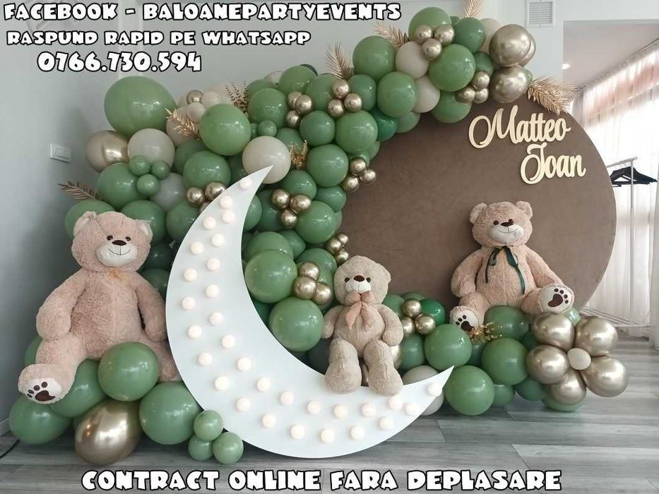 Photocorner botez Aranjamente biserica/cristelnita Decor baloane party