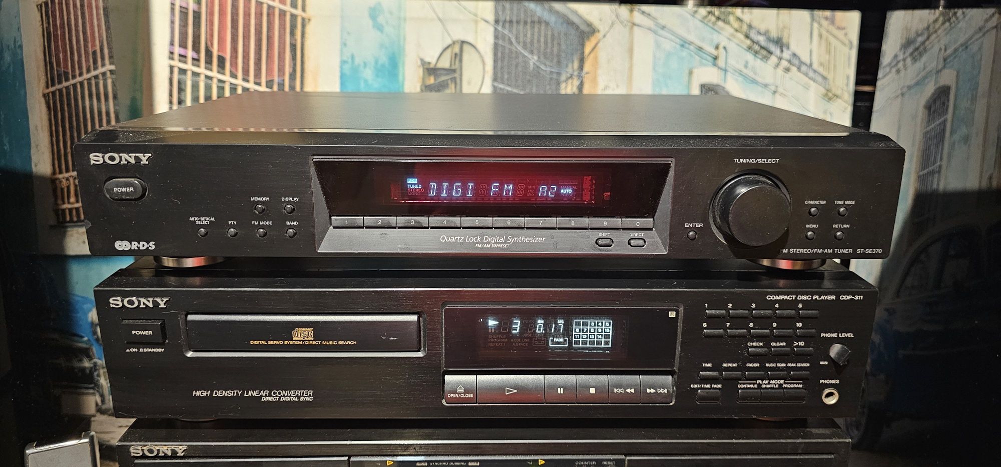 Linie audio Sony amplificator statie cd-player tuner casetofon