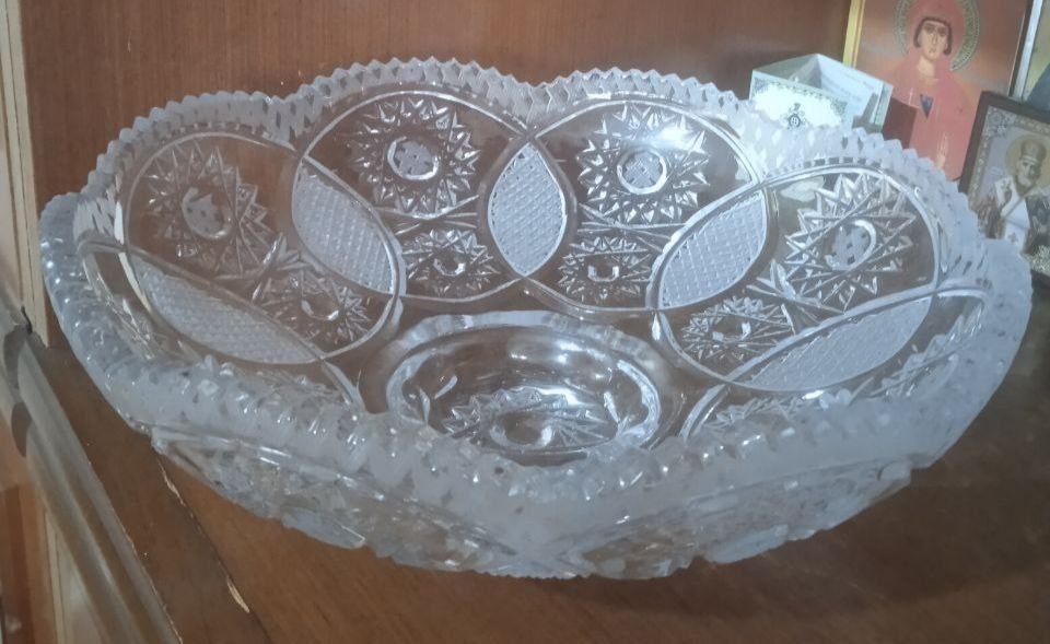 Хрусталь.посуда для фруктов.