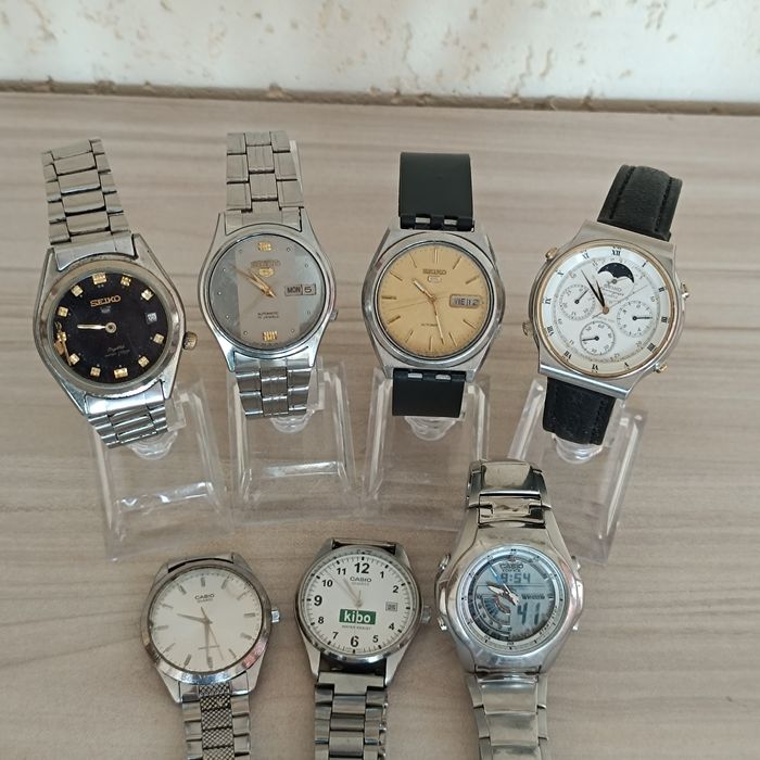 Японски ръчни часовници Seiko и Casio