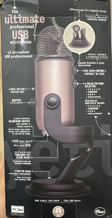 USB-микрофон Blue Microphones Yeti медный / USB mikrofon / Blue Yeti