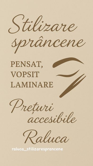 Stilizare sprancene !