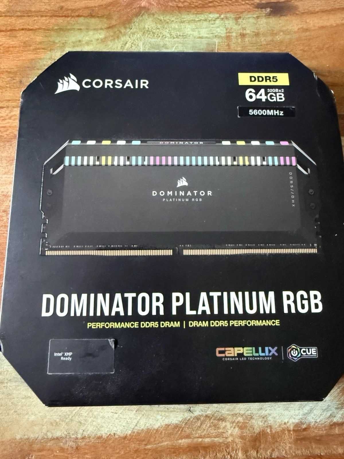 Рам памет Corsair Dominator Platinum RGB 2x32GB 64GB 5600MHZ DDR5