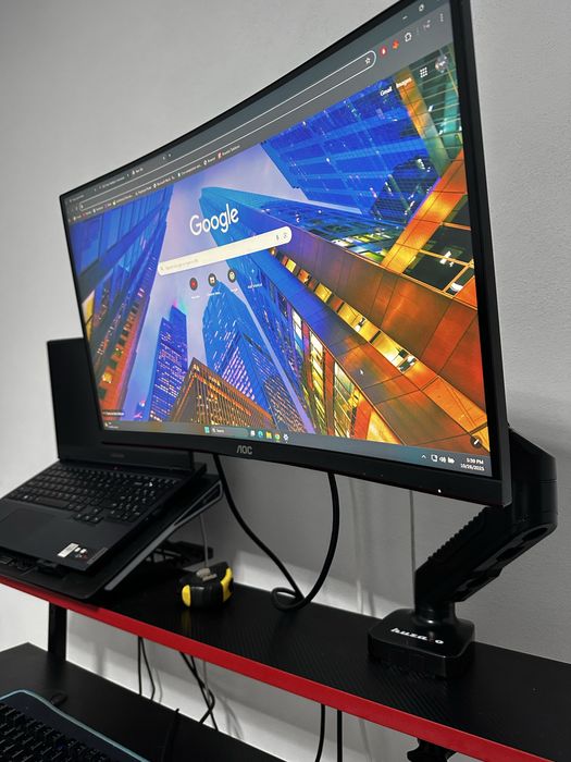 Monitor Gaming Curbat AOC LED VA 23.6'