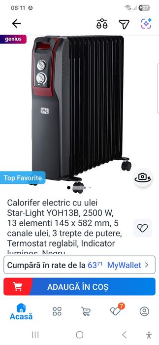 Calorifer electric Star Light