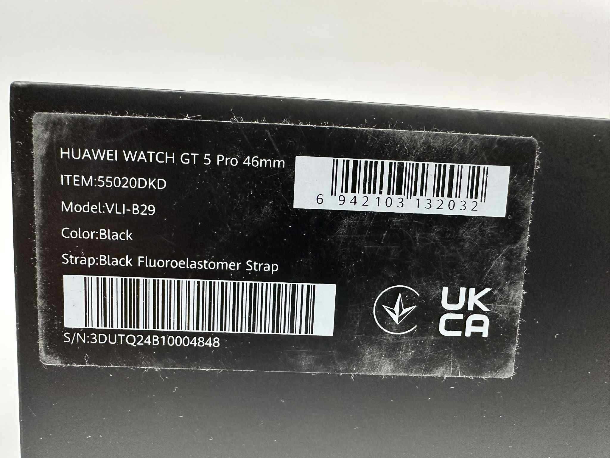 Смарт часовник HUAWEI WATCH GT 5 Pro BLACK / Като нов