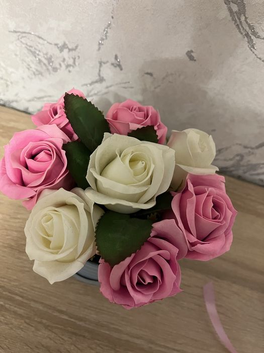 Буккт из мыльных роз