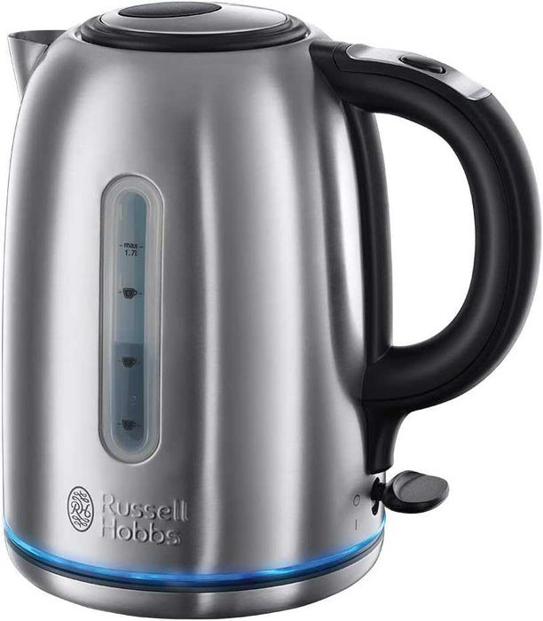Russell Hobbs  безжична кана от неръждаема стомана,1.7л, 3kW,UK щепсел