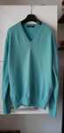 Pulover Max Mara,casmir 100%,culoare verde turcoaz,absolut superb L