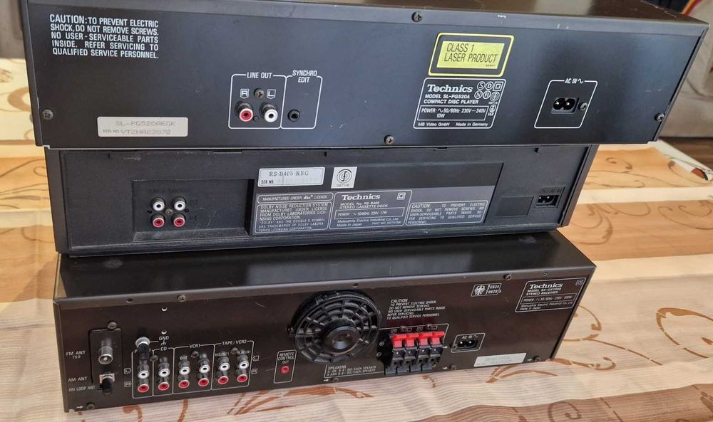 technics linie SA-GX130 si SL-PG520A functional (fara  casetofon deck)