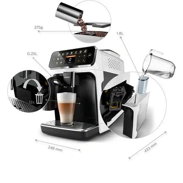 Espressor Philips 4300 Series EP4343/51 cu rasnita- urme ușoare de uti