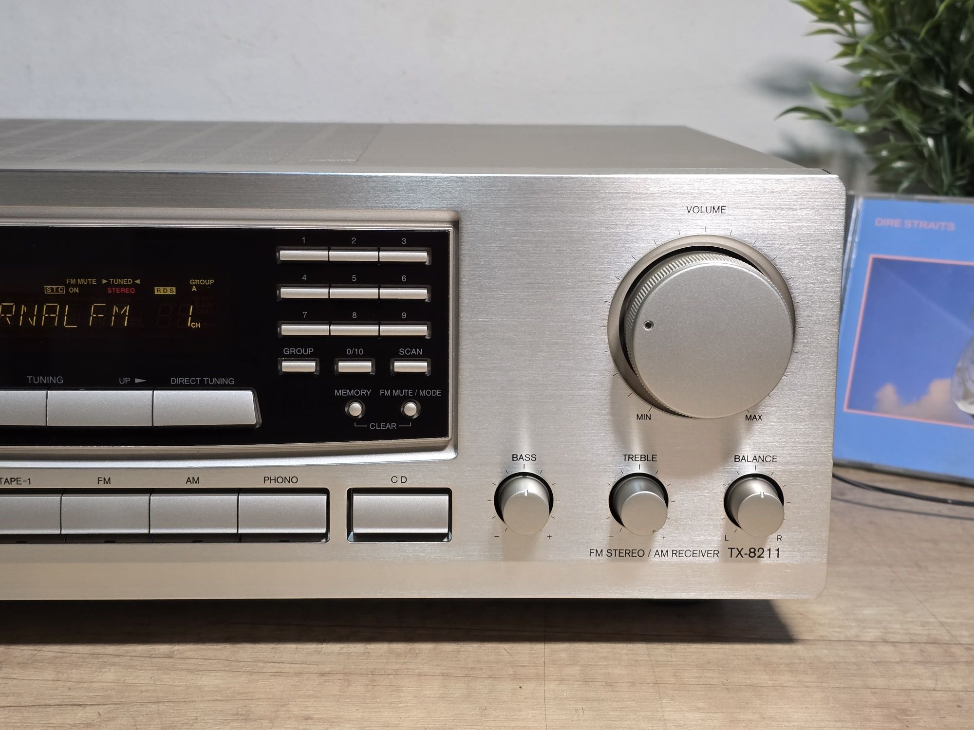 receiver ONKYO TX-8211, argintiu, hi-fi audio