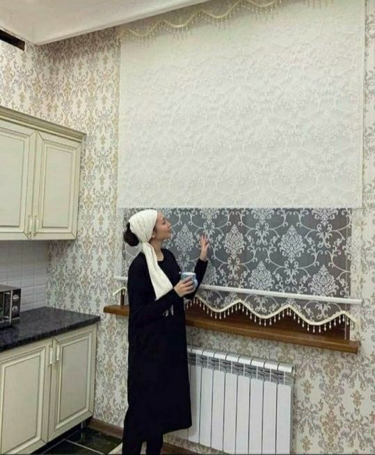 "ДУЭТ ЖАЛЮЗИ"  Тюль и ролл двойной механизм.