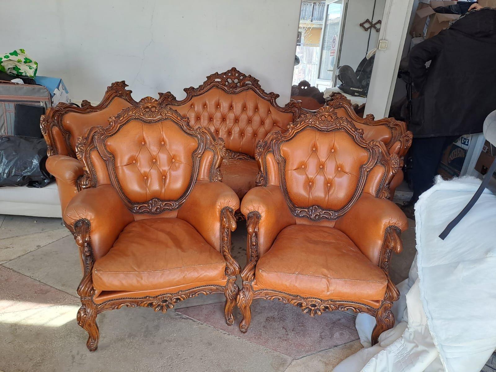 Canapea și 2 fotolii stil baroc