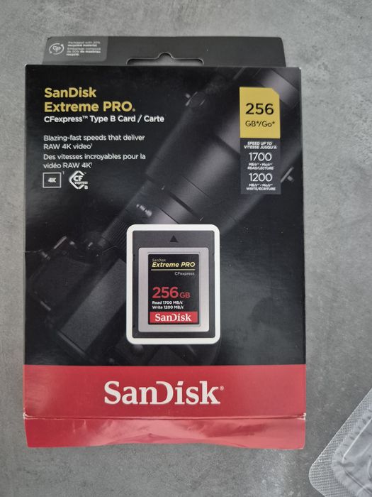 Card sandisk cf 256 gb nou sigilat.