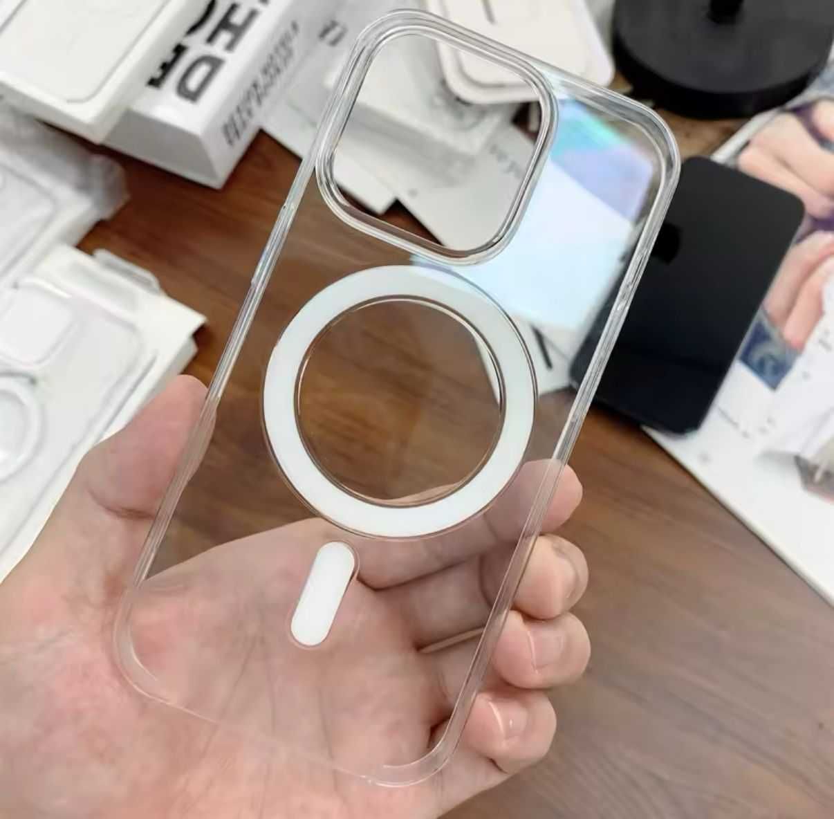 Carcasa/Husa transparenta Apple Iphone 16/16 Pro/16 Pro Max cu Magsafe